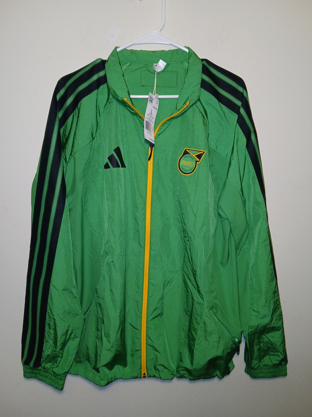 Adidas Jamaica x Bob Marley Home Anthem Jacket Men’s Size L Vivid Green JV8195